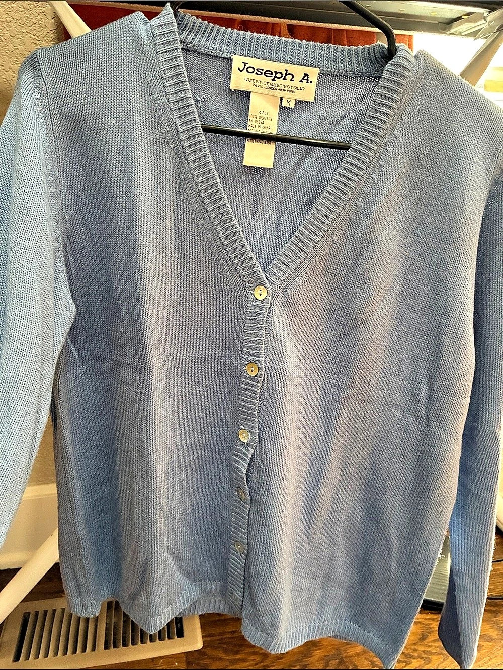 Joseph A. Silk Cardigan.